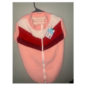 Light Pink Sherpa Dog Jacket